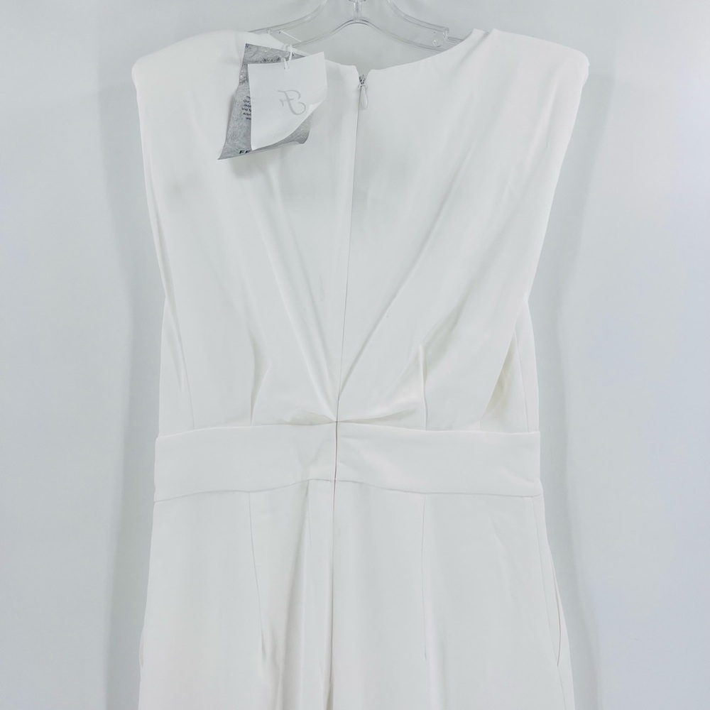 Fehaute white sleeveless jumpsuit new size 6 - Picture 8 of 13